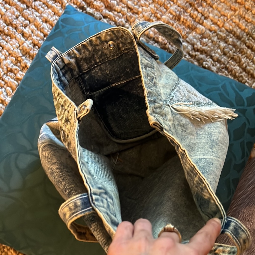 Vintage Denim Nijovo large BOHO Tote - Picture 6 of 11